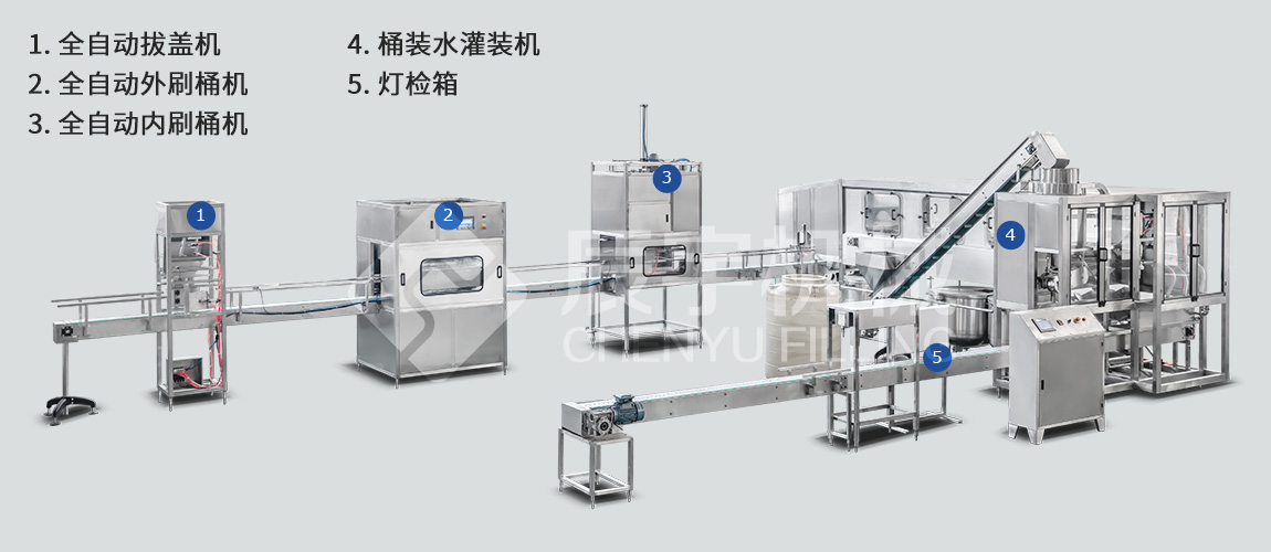 5加侖桶裝水灌裝生產線